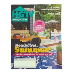 HGTV Magazine July August 2023 Summer Decorating Barbie Dreamhouse Pool
